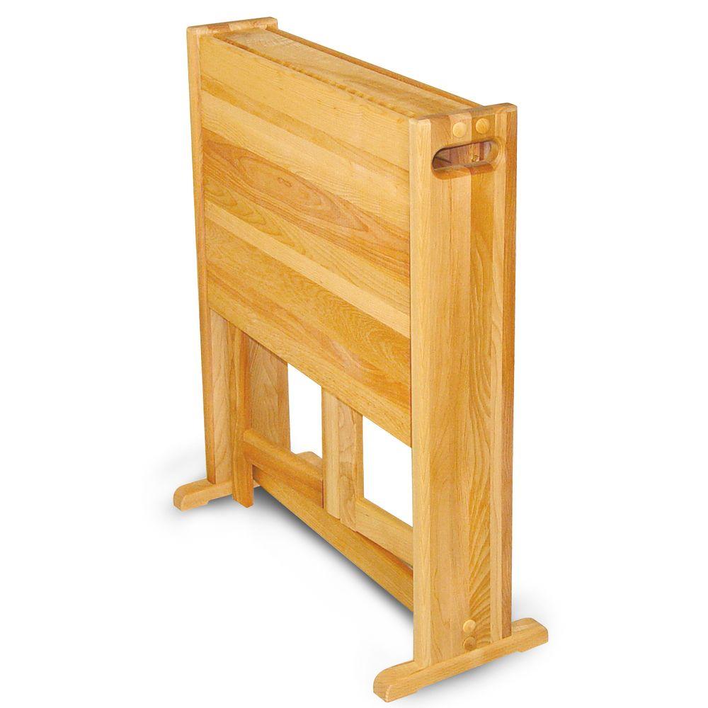 Collapsible butcher block table hotsell