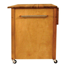 Load image into Gallery viewer, Kitchen Island Three Drawer Work Center with Drop Leaf and Sturdy Casters 15216 - Kitchen Furniture Company