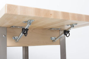 John Boos Cucina Elegante – Maple Kitchen Cart with Drop Leaves & Storage