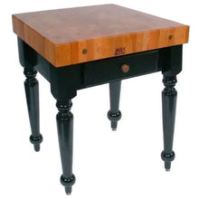 Load image into Gallery viewer, John Boos Le Rustica – 4&quot; Cherry End-Grain Island with Drawer &amp; Shelf