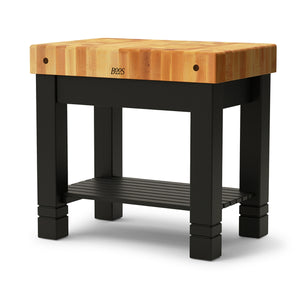 John Boos Homestead Block – 5" Maple, Walnut or Cherry Butcher Block Island
