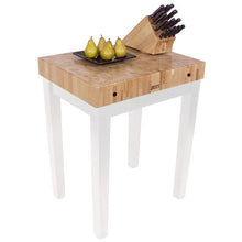 Load image into Gallery viewer, John Boos Chef’s Block – 4&quot; End-Grain Maple Butcher Block Table (No Shelf) - Kitchen Furniture Company