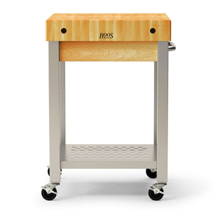 John Boos Cucina Technica – 4" End-Grain Maple Prep Cart