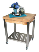 Load image into Gallery viewer, John Boos Cucina Technica – 2.25&quot; Edge-Grain Maple Prep Cart