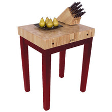Load image into Gallery viewer, John Boos Chef’s Block – 4&quot; End-Grain Maple Butcher Block Table (No Shelf) - Kitchen Furniture Company