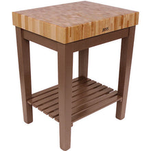 Load image into Gallery viewer, John Boos Chef’s Block with Shelf – 4&quot; End-Grain Maple - Kitchen Furniture Company