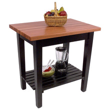 Load image into Gallery viewer, John Boos Le Classique – Cherry Edge-Grain Kitchen Island with Shelves