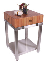 Load image into Gallery viewer, John Boos Cucina Laforza – 6&quot; End-Grain Kitchen Cart in Maple, Cherry, or Walnut