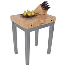 Load image into Gallery viewer, John Boos Chef’s Block – 4&quot; End-Grain Maple Butcher Block Table (No Shelf) - Kitchen Furniture Company