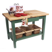 Load image into Gallery viewer, John Boos Classic Country Work Table – Maple (Edge-Grain, 1.5&quot;) - Kitchen Furniture Company