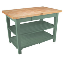 Load image into Gallery viewer, John Boos Classic Country Work Table – Maple (Edge-Grain, 1.5&quot;) - Kitchen Furniture Company