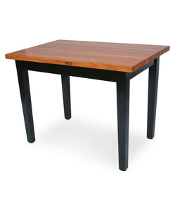 John Boos Le Classique – Cherry Edge-Grain Kitchen Island with Shelves