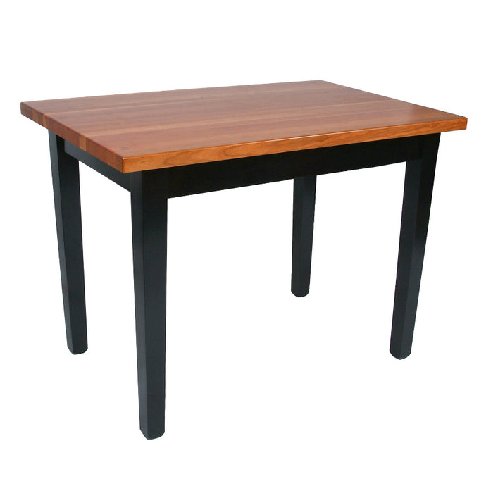 John Boos Le Classique – Cherry Edge-Grain Kitchen Island with Shelves