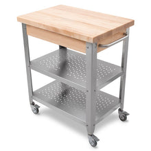 Load image into Gallery viewer, John Boos Cucina Elegante – Maple Kitchen Cart with Drop Leaves &amp; Storage
