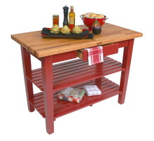 Load image into Gallery viewer, John Boos Classic Country Work Table – Blended Oak Butcher Block Island