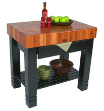 Load image into Gallery viewer, John Boos Bloc de Foyer – 5″ End-Grain Cherry Butcher Block Island