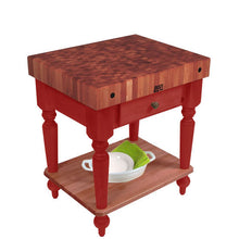 Load image into Gallery viewer, John Boos Rustica Cherry – 4&quot; End-Grain Work Table with Drawers - Kitchen Furniture Company