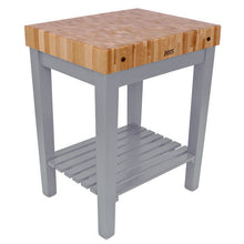 Load image into Gallery viewer, John Boos Chef’s Block with Shelf – 4&quot; End-Grain Maple - Kitchen Furniture Company