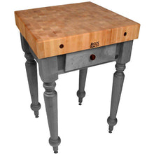 Load image into Gallery viewer, John Boos Rustica Maple – 4&quot; End-Grain Work Table with Drawers &amp; Optional Shelf - Kitchen Furniture Company