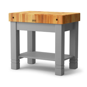 John Boos Homestead Block – 5" Maple, Walnut or Cherry Butcher Block Island