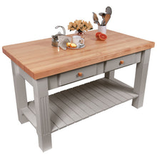 Load image into Gallery viewer, John Boos Grazzi Table – 2.25&quot; Edge-Grain Maple Drop-Leaf Work Table