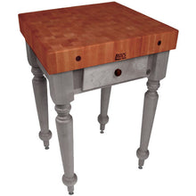 Load image into Gallery viewer, John Boos Rustica Cherry – 4&quot; End-Grain Work Table with Drawers - Kitchen Furniture Company