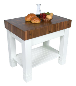 John Boos Homestead Block – 5" Maple, Walnut or Cherry Butcher Block Island