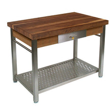 Load image into Gallery viewer, John Boos Cucina Grandé – Walnut Kitchen Island with Drop Leaf &amp; Storage - Kitchen Furniture Company