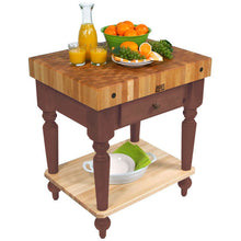 Load image into Gallery viewer, John Boos Rustica Maple – 4&quot; End-Grain Work Table with Drawers &amp; Optional Shelf - Kitchen Furniture Company