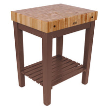 Load image into Gallery viewer, John Boos Chef’s Block with Shelf – 4&quot; End-Grain Maple - Kitchen Furniture Company