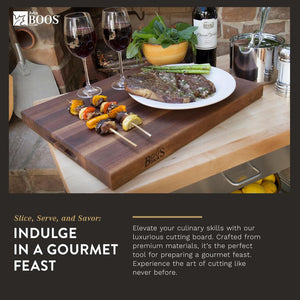 John Boos WAL-R Series Walnut Reversible Cutting Boards - Premium Quality, Multiple Sizes