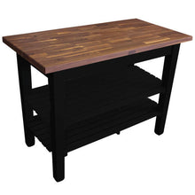 Load image into Gallery viewer, John Boos Classic Country Work Table – Blended Walnut Kitchen Island