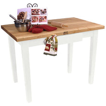 Load image into Gallery viewer, John Boos Classic Country Work Table – Maple (Edge-Grain, 1.5&quot;) - Kitchen Furniture Company