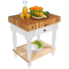 Load image into Gallery viewer, John Boos Rustica Maple – 4&quot; End-Grain Work Table with Drawers &amp; Optional Shelf - Kitchen Furniture Company