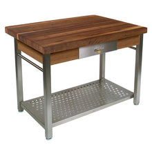 Load image into Gallery viewer, John Boos Cucina Grandé – Walnut Kitchen Island with Drop Leaf &amp; Storage - Kitchen Furniture Company