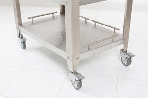 John Boos Cucina Elegante – Maple Kitchen Cart with Drop Leaves & Storage