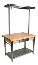 Load image into Gallery viewer, John Boos Cucina Grandé – Maple Varnique Kitchen Island w/ Drawer &amp; Leaf
