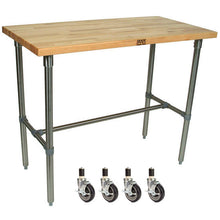Load image into Gallery viewer, John Boos Cucina Classico – Maple Varnique Kitchen Island (36&quot; or 40&quot;)
