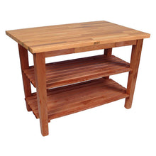 Load image into Gallery viewer, John Boos Classic Country Work Table – Blended Oak Butcher Block Island