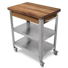 Load image into Gallery viewer, John Boos Cucina Elegante Walnut Kitchen Cart – Varnique Finish &amp; Optional Drawer