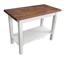 Load image into Gallery viewer, John Boos Classic Country Work Table – Blended Walnut Kitchen Island