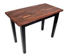 Load image into Gallery viewer, John Boos Classic Country Work Table – Blended Walnut Kitchen Island