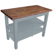 Load image into Gallery viewer, John Boos Classic Country Work Table – Blended Walnut Kitchen Island