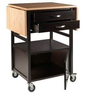 Bellini Kitchen Cart Coffee Natural - Winsome - Kitchen Furniture Company