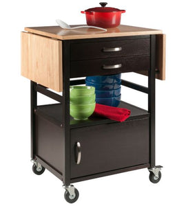 Bellini Kitchen Cart Coffee Natural - Winsome - Kitchen Furniture Company