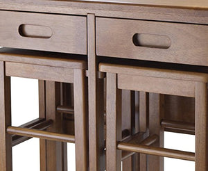 3-Piece Kitchen Island Set Winsome Wood Suzanne - Kitchen Furniture Company