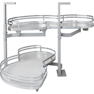 21" Blind Corner Swing Out, Left Handed Unit BCSO221PCWH-LH - Kitchen Island Company