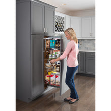 Load image into Gallery viewer, 12&quot; Wide x 63&quot; High Chrome Wire Pantry Pullout with Heavy Duty Soft-close CPPO1263SC - Kitchen Island Company