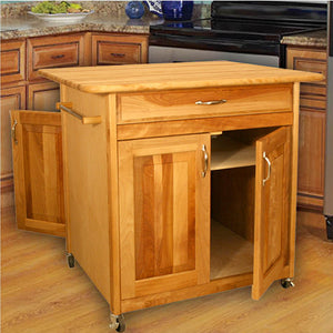 Catskill Craftsmen Big Kitchen Island Front and Rear Door Options - Kitchen Furniture Company