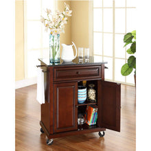 Load image into Gallery viewer, Crosley Furniture Cuisine Kitchen Island with Solid Black Granite Top - Kitchen Furniture Company